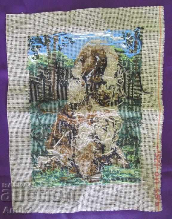 Old Hand Sheet Tapestry Dog France - 7 Old Hand Sheet Tapestry Dog France - 7