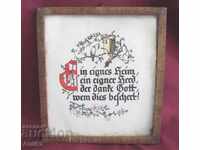 Tablou antic pictat manual Germania