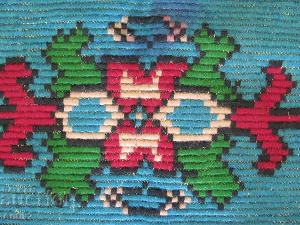 Auction 19th Century Hand Embroidered Carpet, Covior Auction 19th Century Hand Embroidered Carpet, Covior