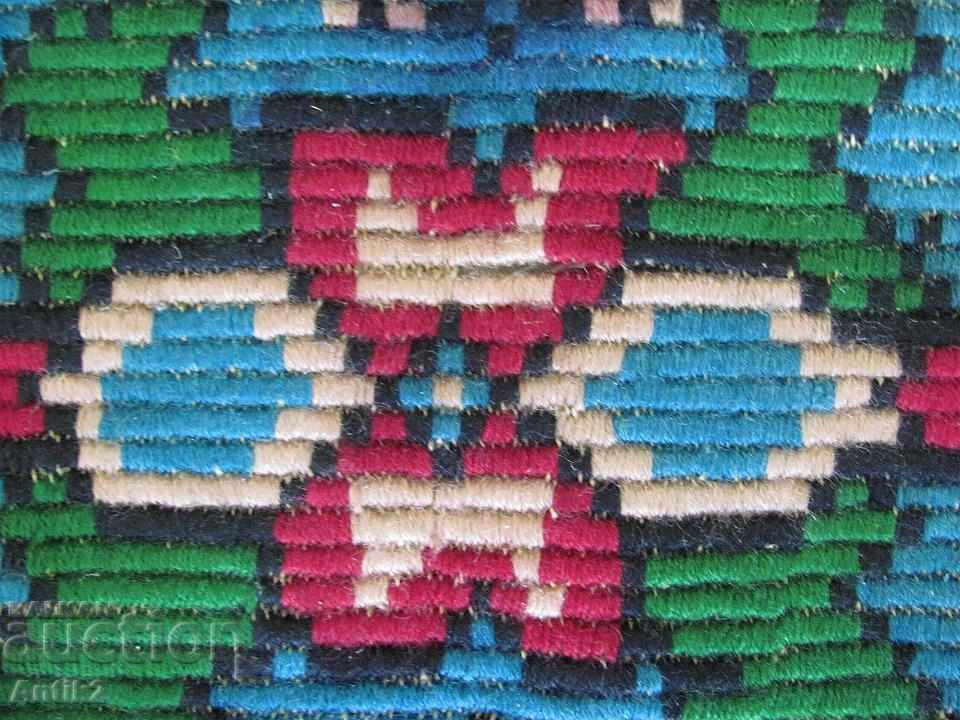 19th Century Hand Embroidered Carpet, Covior - 6 19th Century Hand Embroidered Carpet, Covior - 6