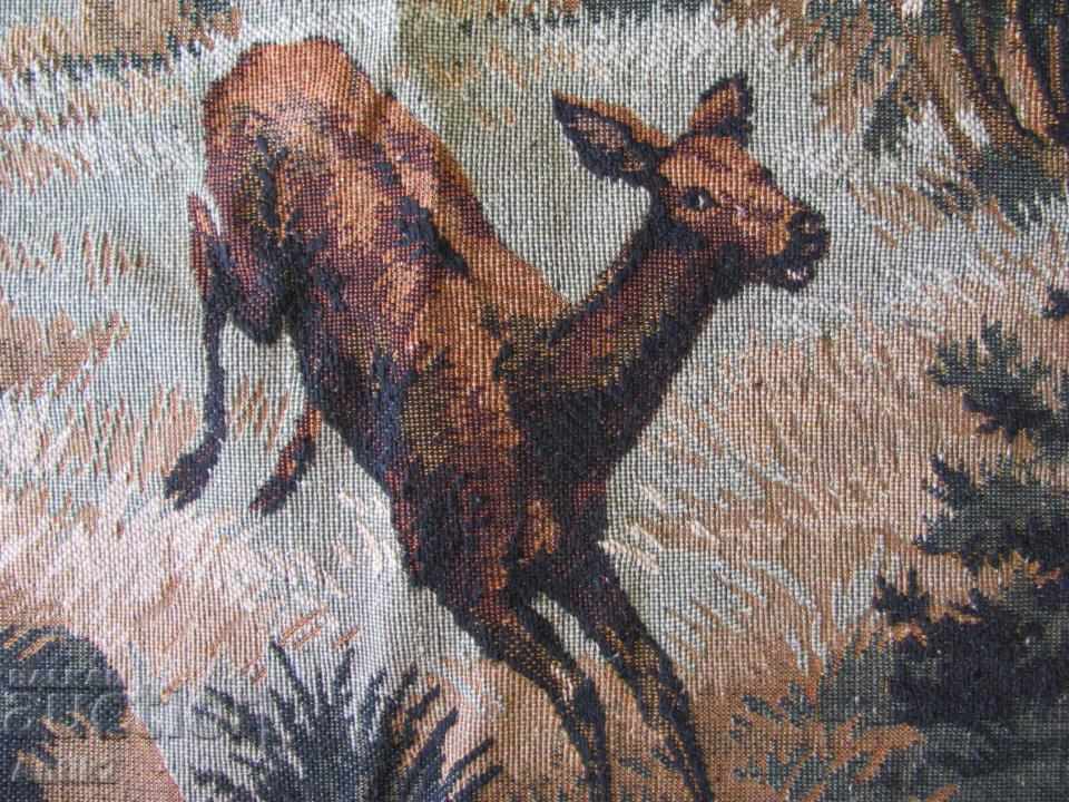 Old Machine Embroidery Tapestry, Wall Carrier - 6 Old Machine Embroidery Tapestry, Wall Carrier - 6