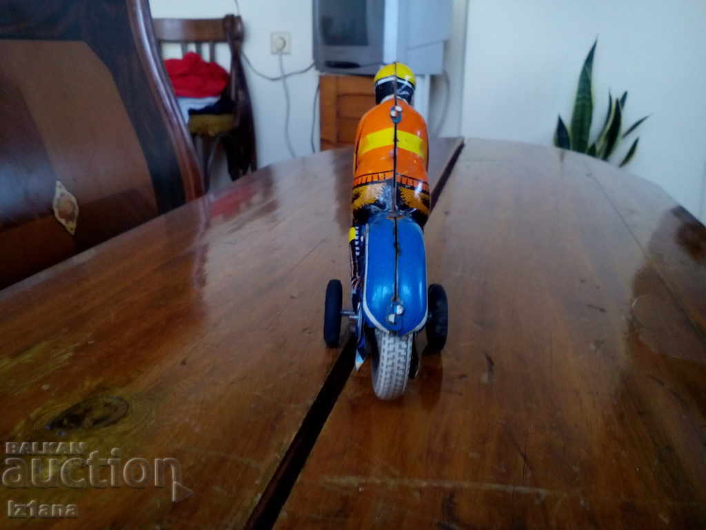 Delivery of Old toy motorcycle Delivery of Old toy motorcycle