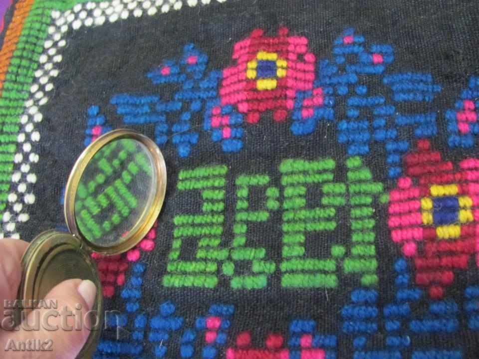 1936 Folk Art Hand Embroidered Pillow - 5 1936 Folk Art Hand Embroidered Pillow - 5