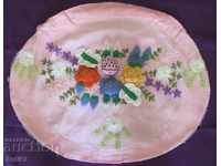 30s Hand Embroidered Pillow Case