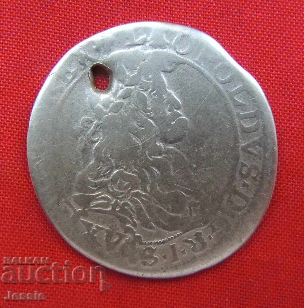 15 Kreuzer Austro-Ungaria 1664 Argint - Leopold I