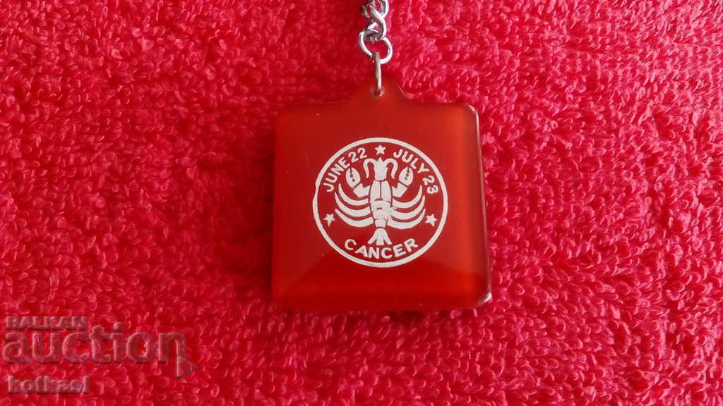 Delivery of Old Cancer Zodiac Keychain Delivery of Old Cancer Zodiac Keychain
