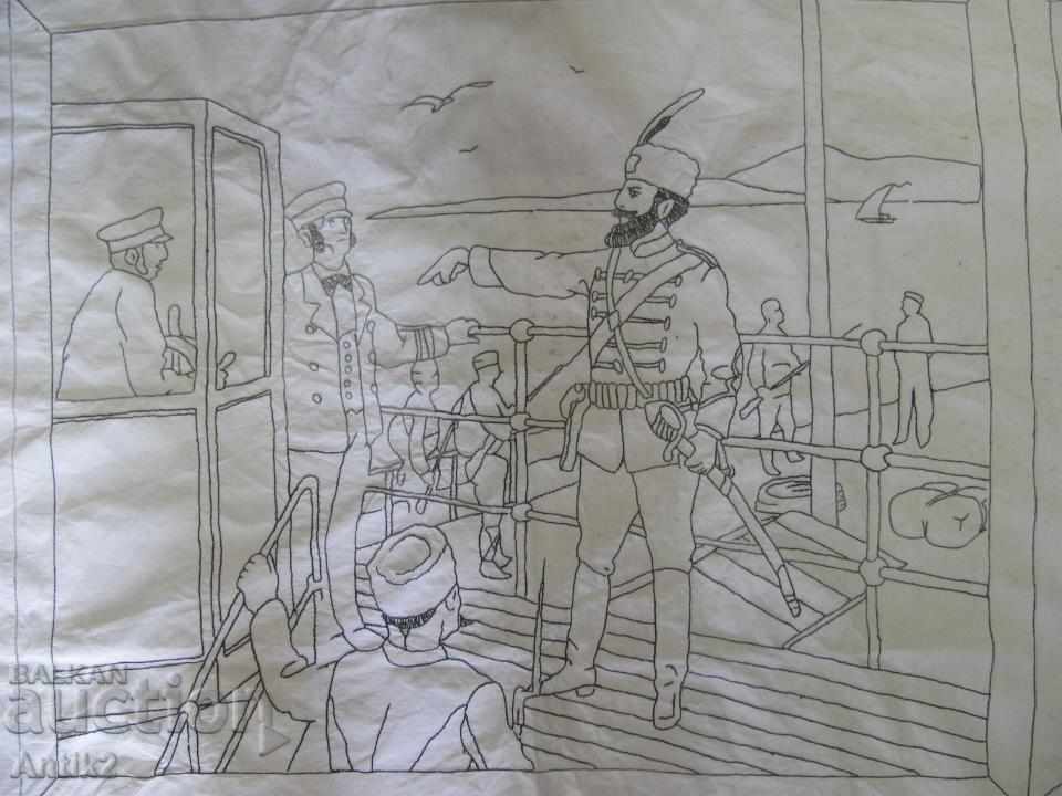 Auction 40s Handmade Embroidery by Hristo Botev Auction 40s Handmade Embroidery by Hristo Botev