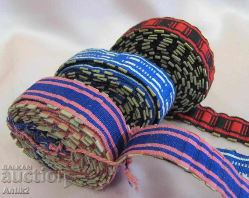 Delivery of 19th Century Hand Made Folk Art Belts for Costume 3 pcs. Delivery of 19th Century Hand Made Folk Art Belts for Costume 3 pcs.