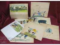 50-те Оригинални Рисунки Проект за Детска Книжка-Акварели