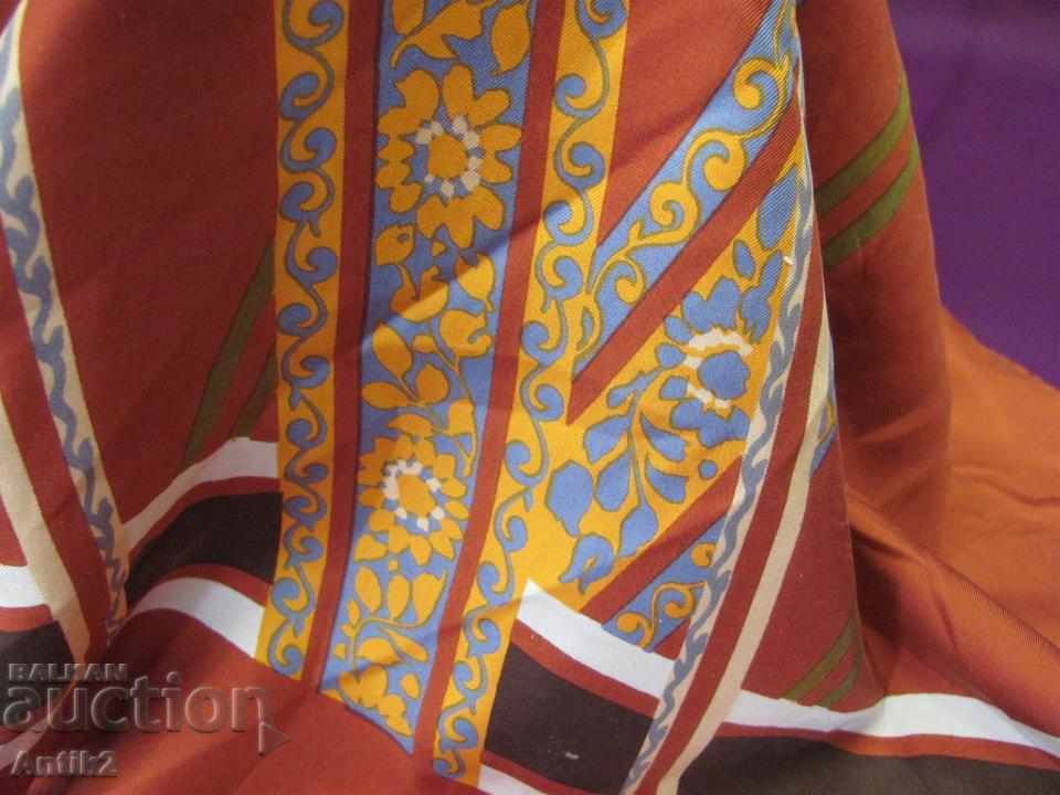 Old Original Silk Ladies Scarf Deste - 6