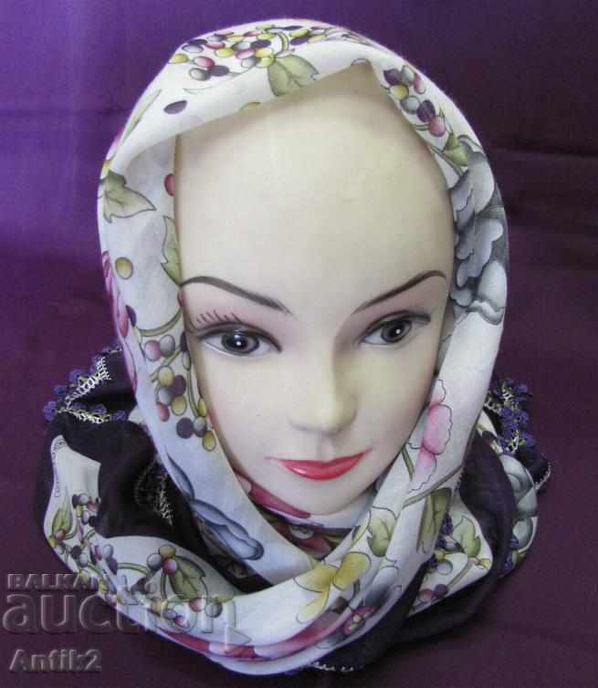 Old Cotton Turkish Ladies Scarf with price 130.00 BGN | € 66.47