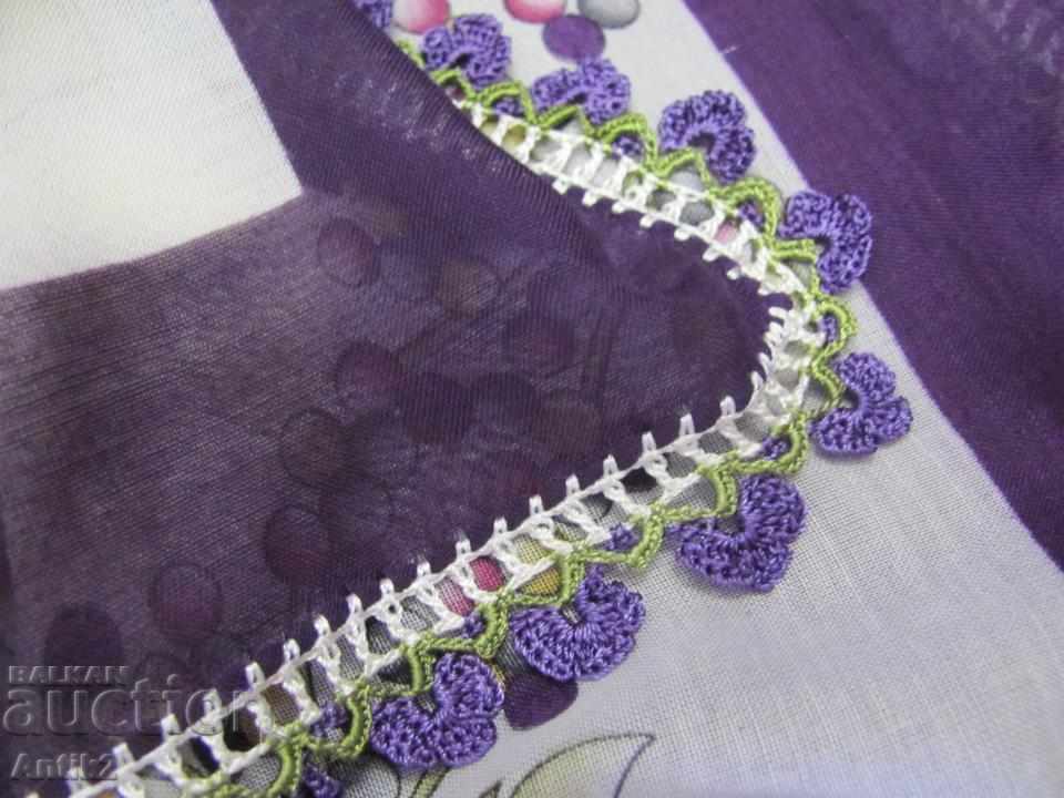 Auction  Old Cotton Turkish Ladies Scarf