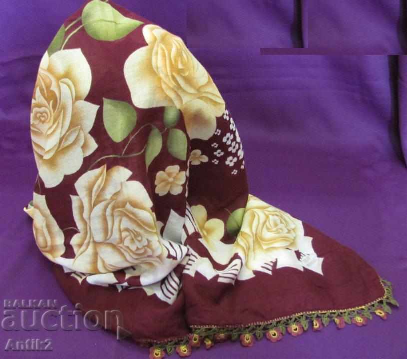 Old Cotton Turkish Ladies Scarf with price 130.00 BGN | € 66.47