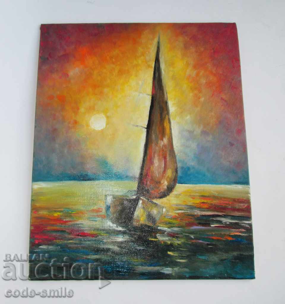 Picture "sailboat" seascape painting drawing oil - 5 Picture "sailboat" seascape painting drawing oil - 5
