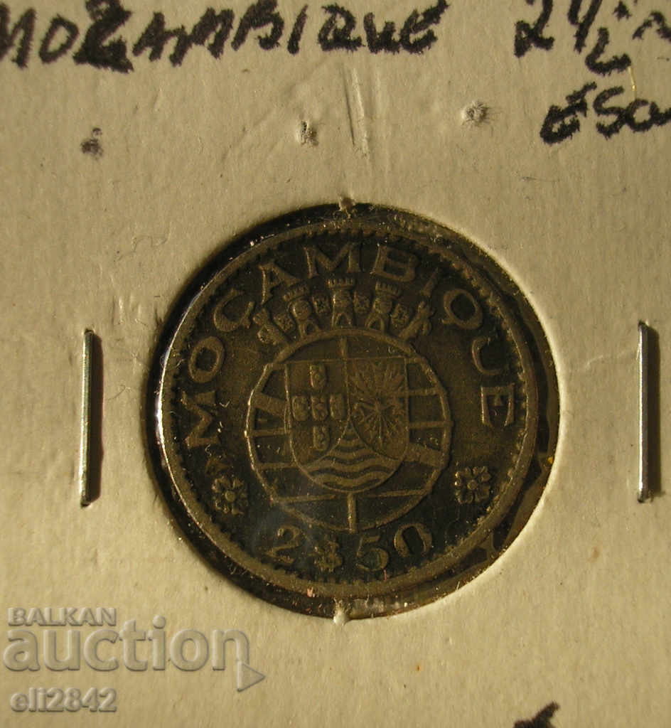 2 1/2 Mozambique escudo 1965