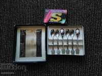 Bulgarian tea spoons and audio cassette