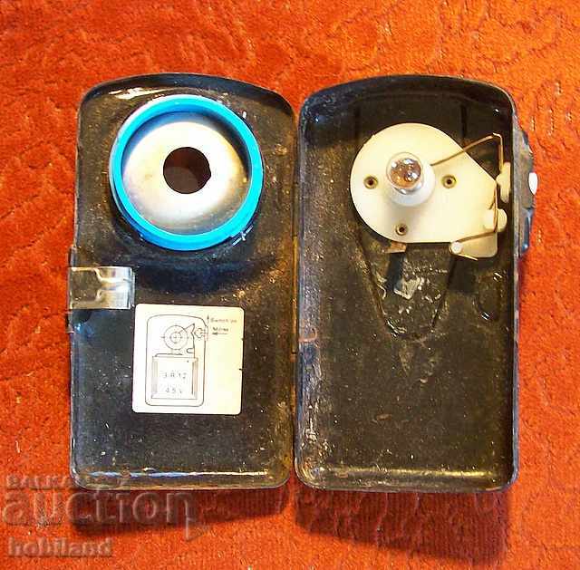 antique metal flashlight - battery 4.5 in. with price 4.00 BGN | € 2.05 antique metal flashlight - battery 4.5 in. with price 4.00 BGN | € 2.05