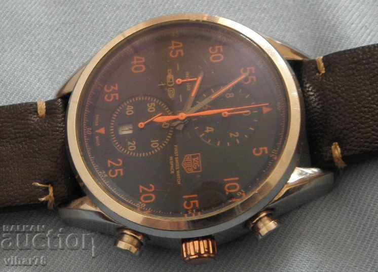 HEUER WATCH-CHRONOGRAPH-RARE MODEL with price 249.99 BGN | € 127.82