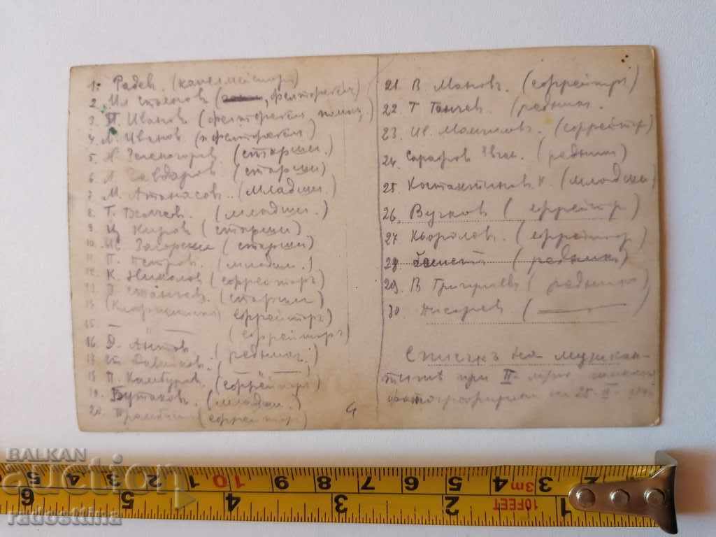 Old photo by N. Zelenogorov Orchestra with price 20.00 BGN | € 10.23 Old photo by N. Zelenogorov Orchestra with price 20.00 BGN | € 10.23