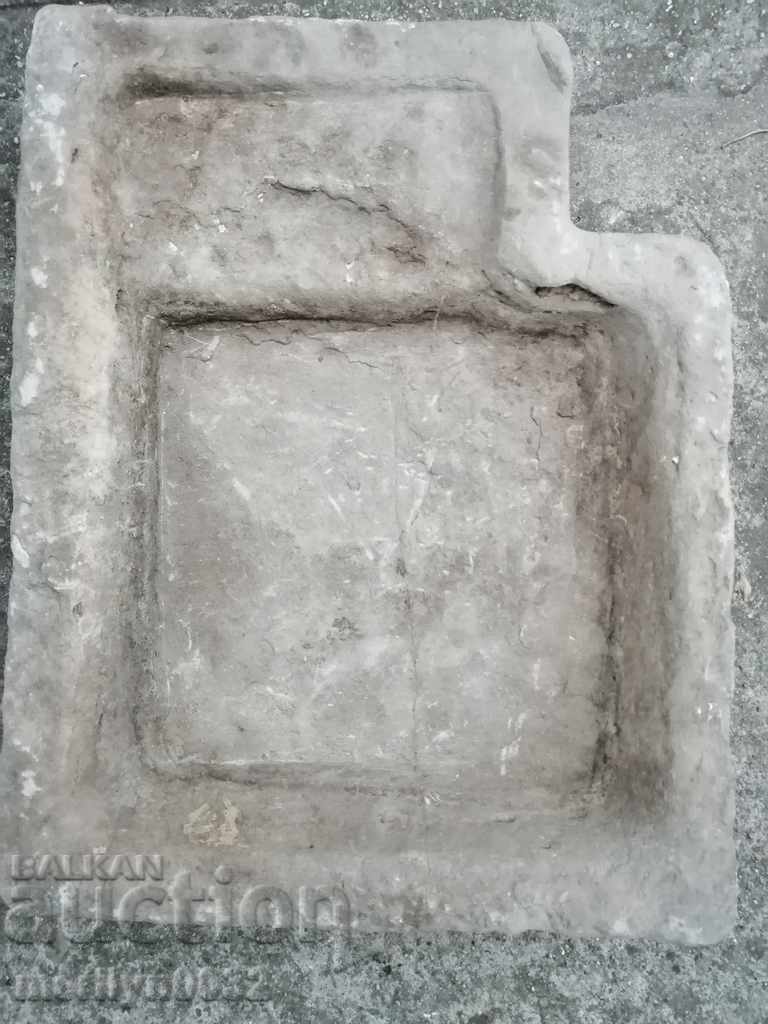 Stone trough for a fountain, fence, or stone planter Stone trough for a fountain, fence, or stone planter