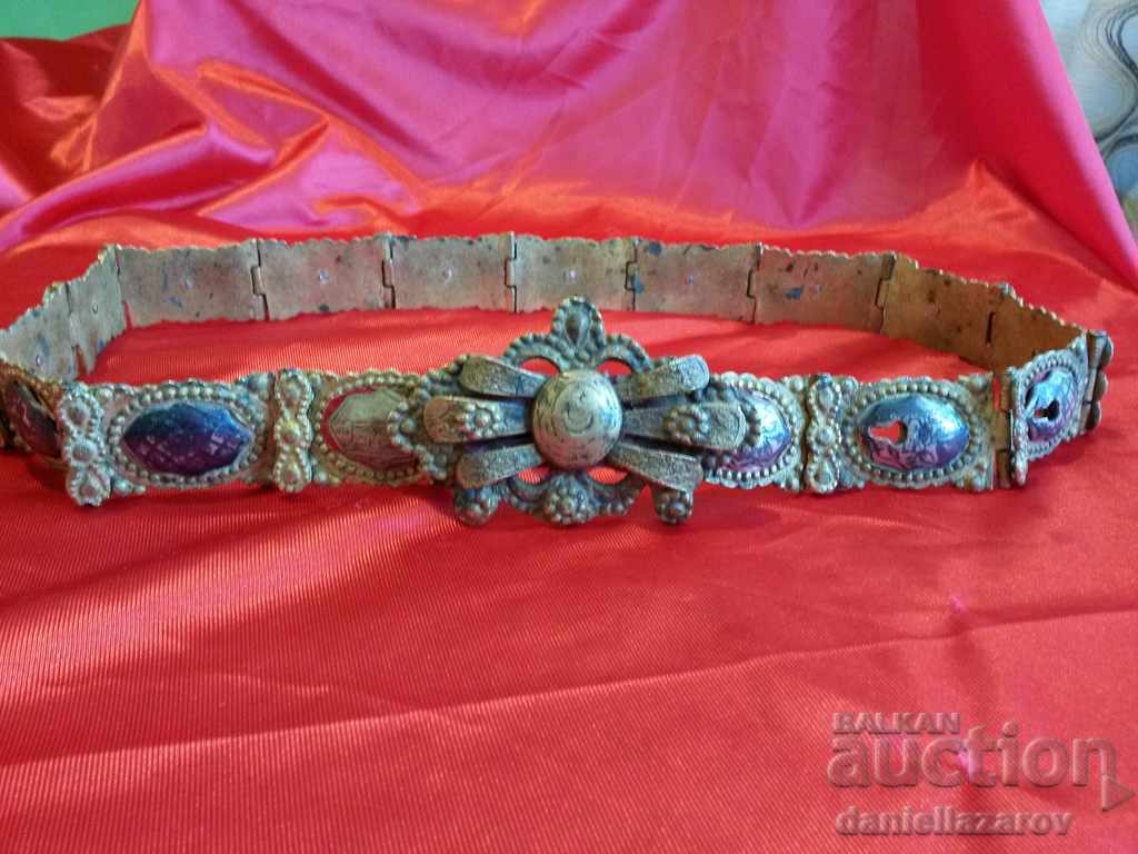 Centură Otomană Unică Niello, Argint, OTOMAN Centură Otomană Unică Niello, Argint, OTOMAN