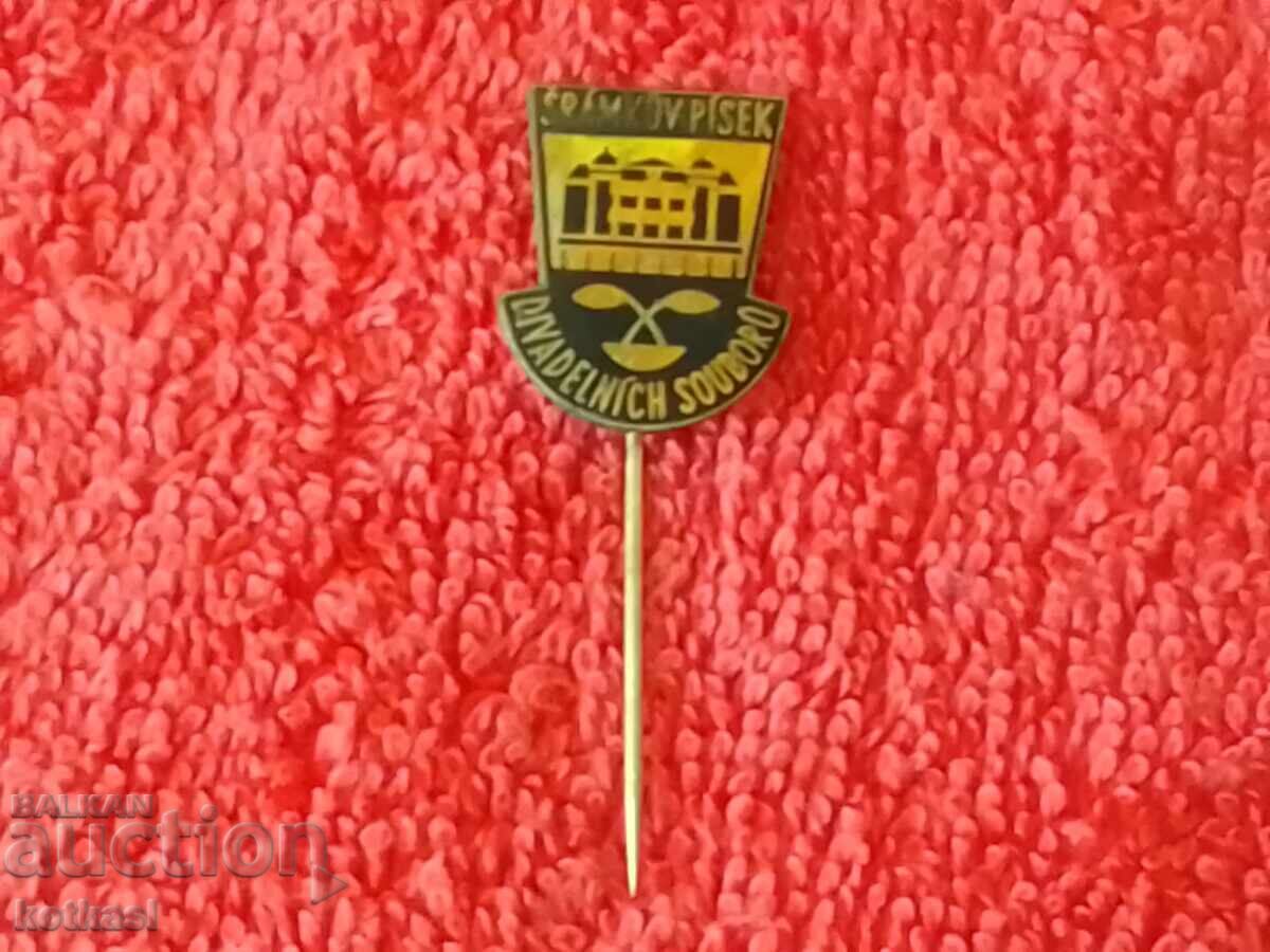 Old metal bronze badge pin - 5 Old metal bronze badge pin - 5