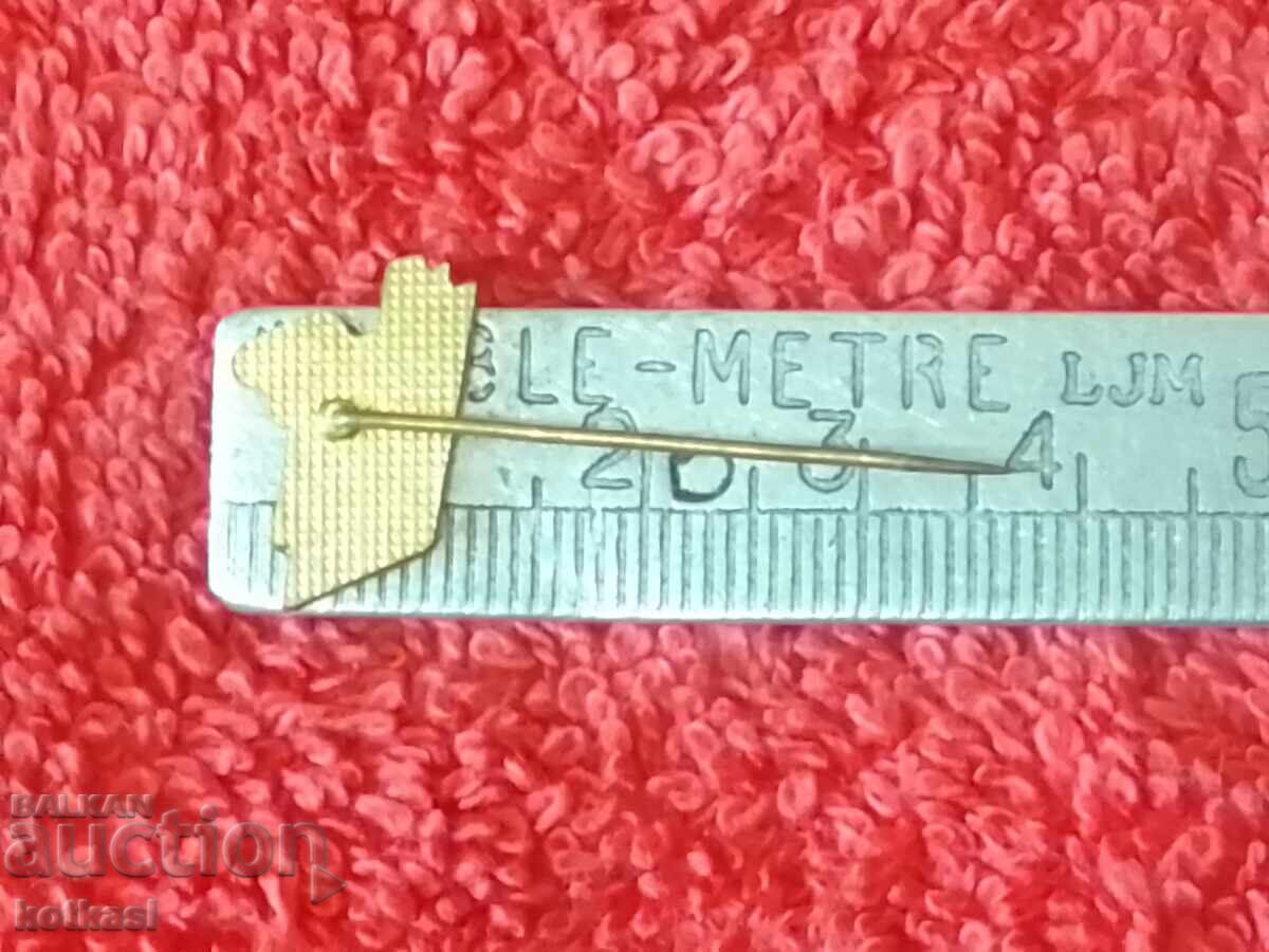 Old metal bronze sports badge pin with price 3.50 BGN | € 1.79 Old metal bronze sports badge pin with price 3.50 BGN | € 1.79