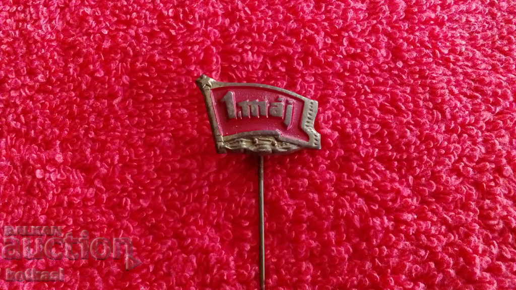 Old May 1st Metal Pin Badge