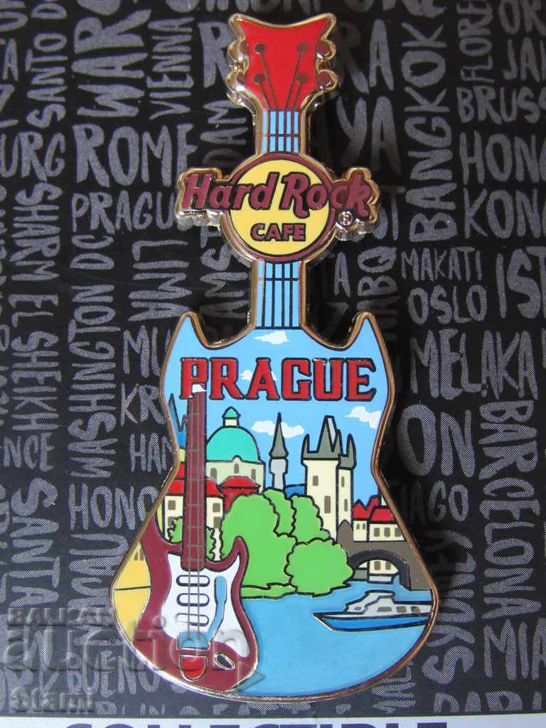 Original metal badge Hard Rock Cafe Prague, Czech Republic