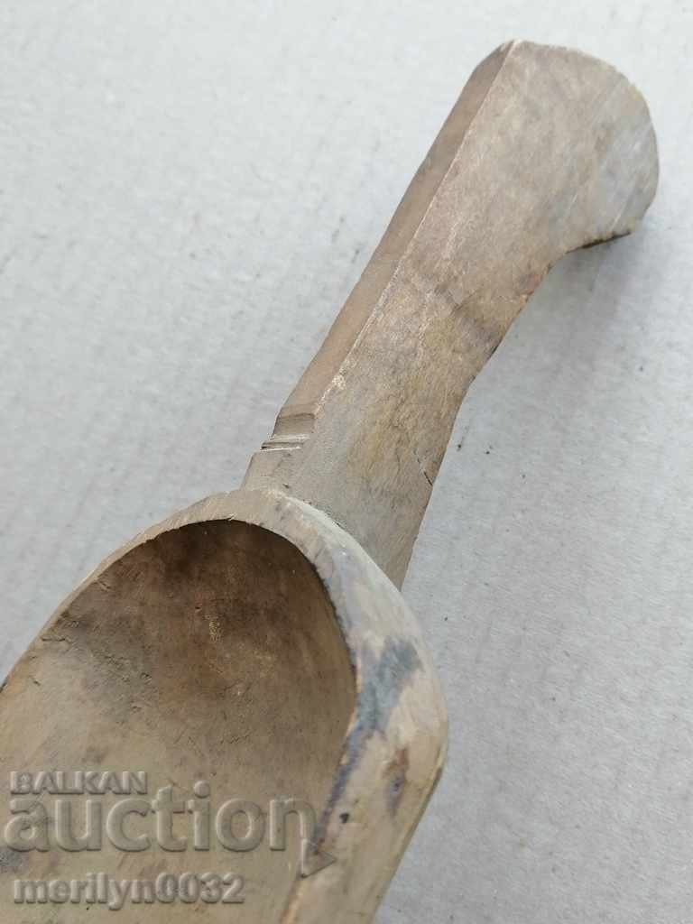 Old wooden shovel, blade, wooden - 6