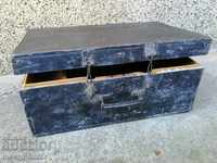 An old military chest, a chest, a wooden chest