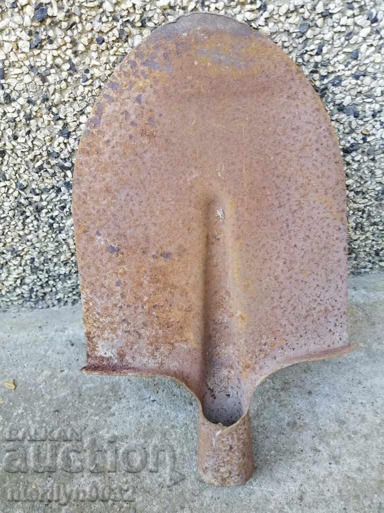 Straight shovel without sap with stamped wrought iron tool white - 5 Straight shovel without sap with stamped wrought iron tool white - 5