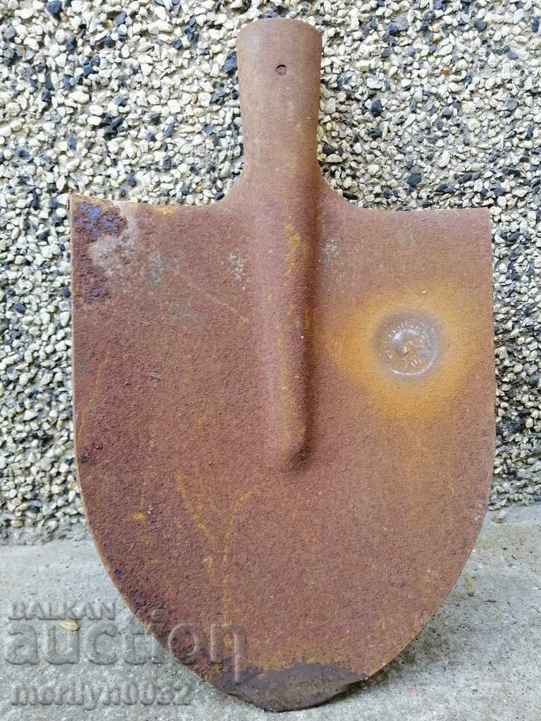 Права лопата без сап с печат ковано желязо инструмент бел