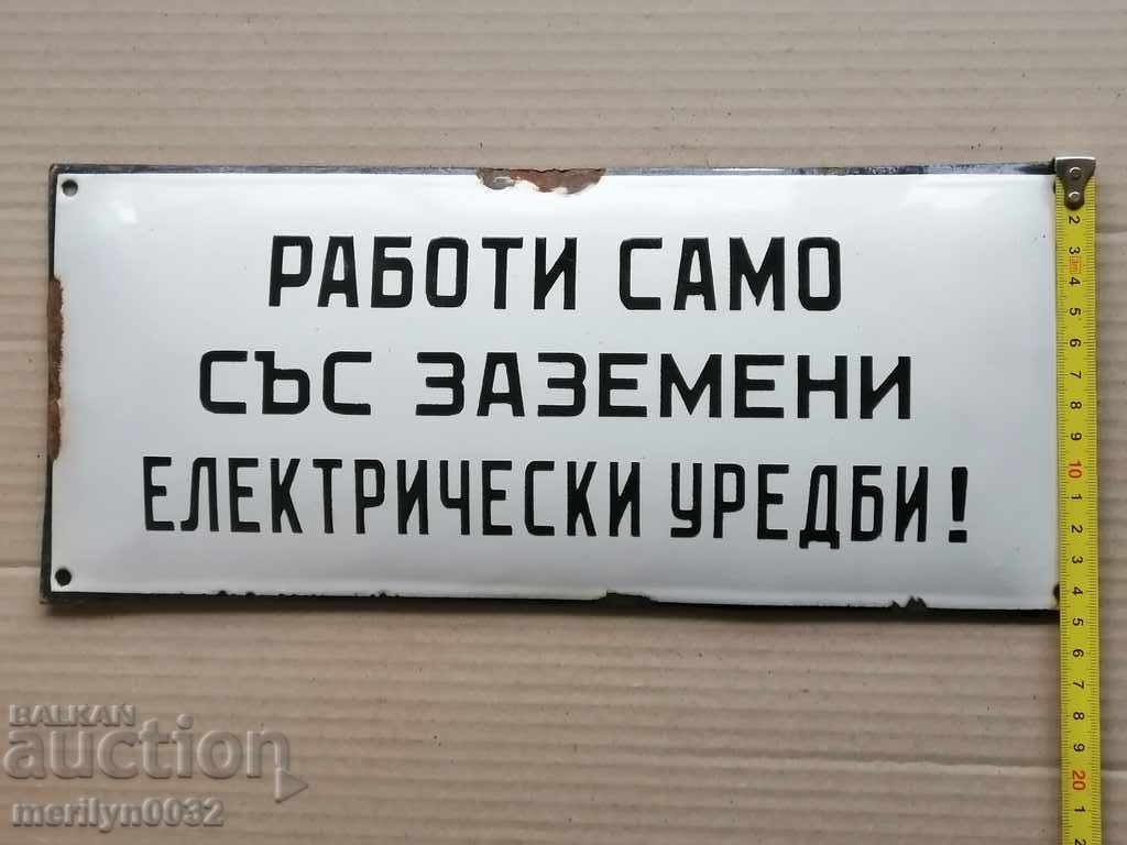 Delivery of Enameled plate, plate