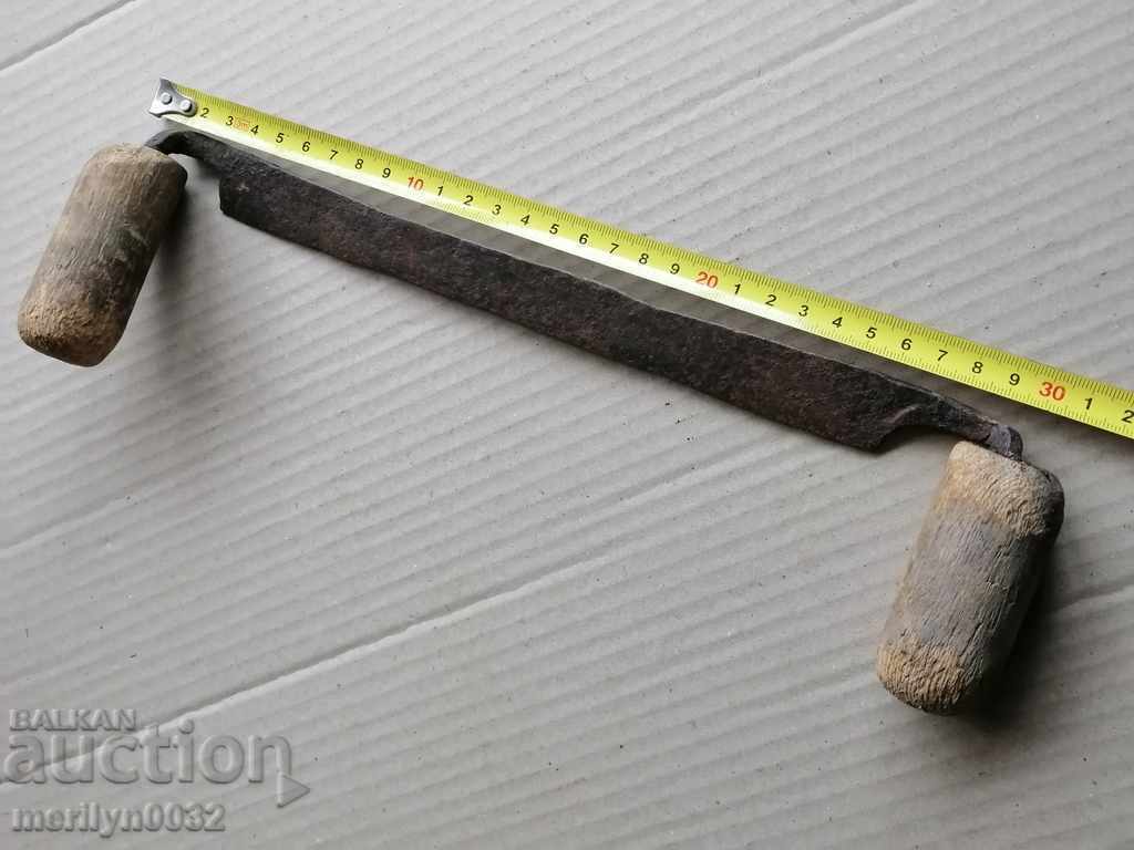 Auction  Old forged ruff tool wrought iron wooden planer