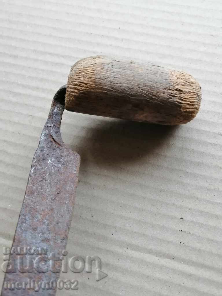 Old forged ruff tool wrought iron wooden planer - 5