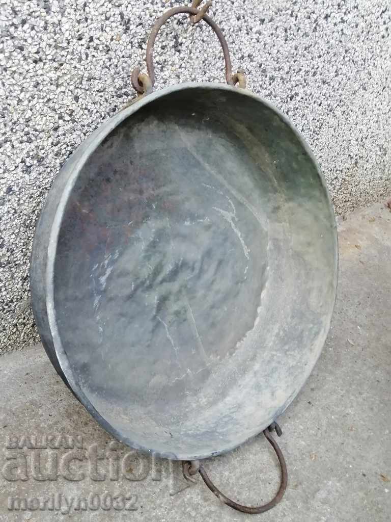 Old Copper Bowl Tray A LARGE copper copper pot