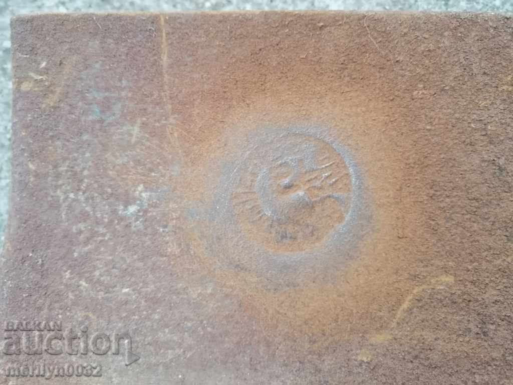 Straight shovel without sap with stamped wrought iron tool white - 6