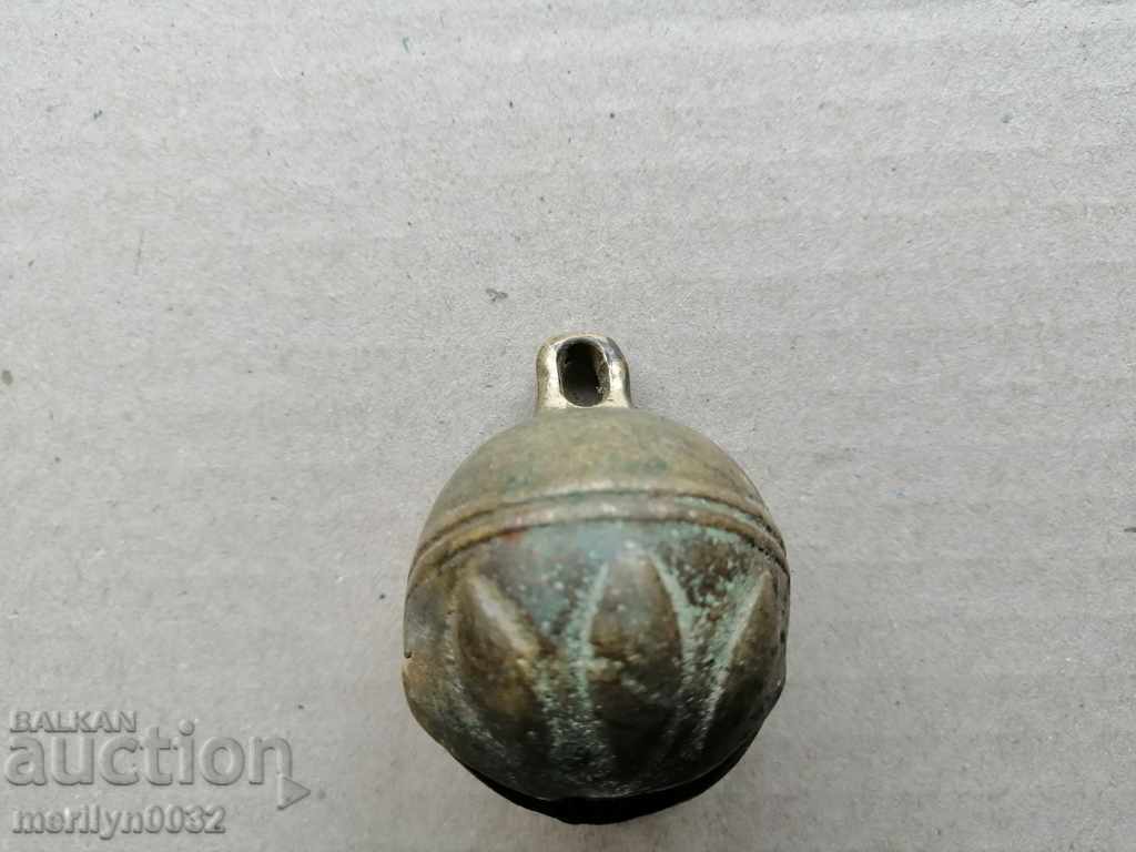A 19th century bronze nut-type horse cart bell with price 38.00 BGN | € 19.43 A 19th century bronze nut-type horse cart bell with price 38.00 BGN | € 19.43