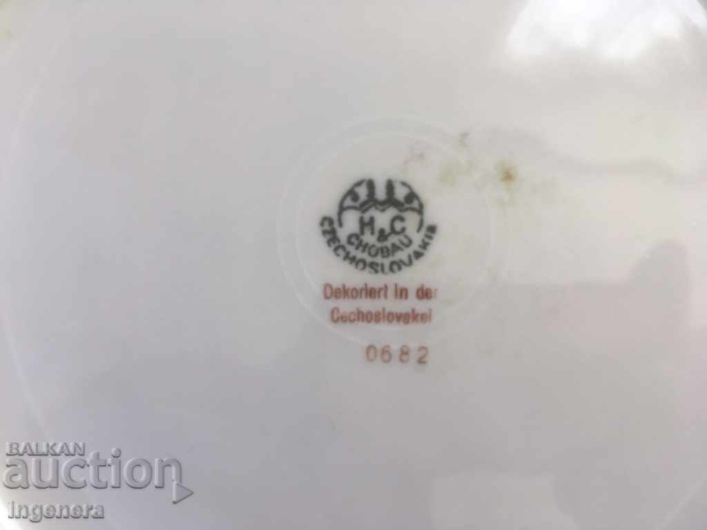 CINCULAR PORCELAIN LARGE CZECH REPUBLIC - 5 CINCULAR PORCELAIN LARGE CZECH REPUBLIC - 5