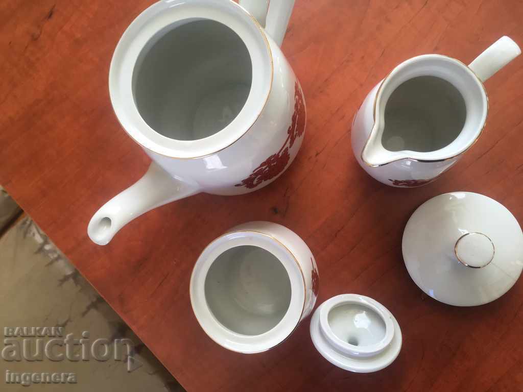 KANA PAVUR KETTLE PORCELAIN BULGARIA SET - 5 KANA PAVUR KETTLE PORCELAIN BULGARIA SET - 5