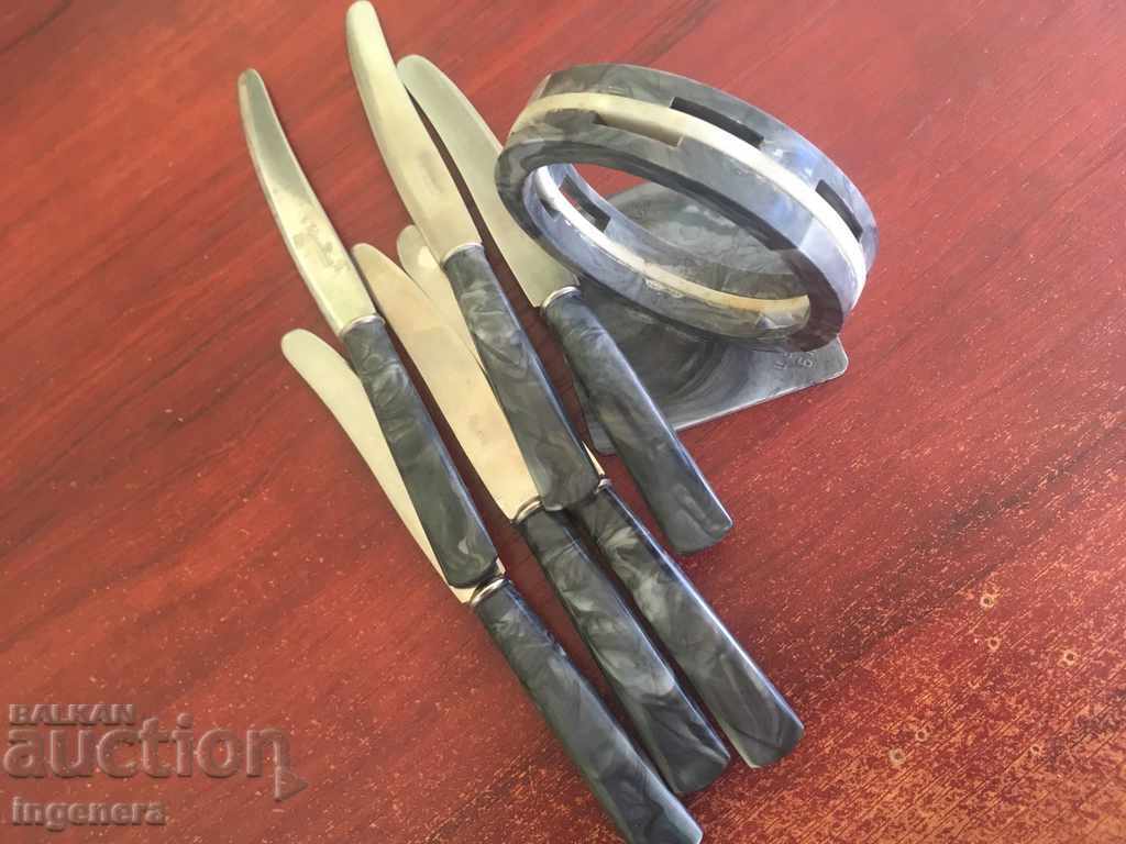 Knife Knives SERVICE STAND NEW BULGARIA with price 8.00 BGN | € 4.09 Knife Knives SERVICE STAND NEW BULGARIA with price 8.00 BGN | € 4.09