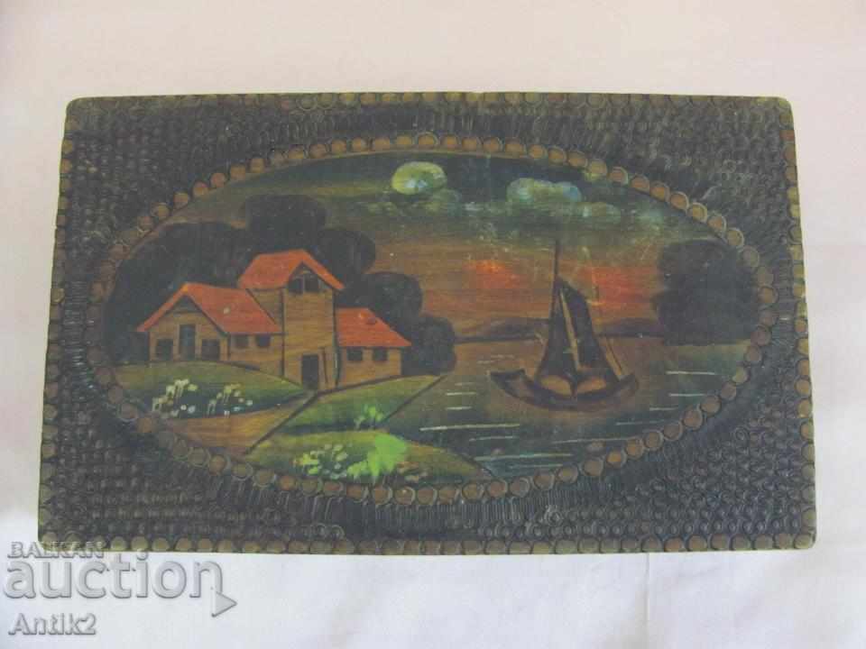 Antique Wooden Box - 6 Antique Wooden Box - 6