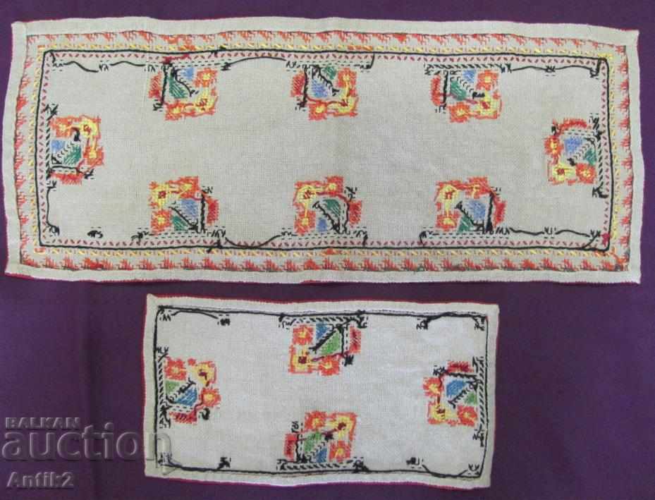 Old 2 Piece Carriages, Handmade Embroidered Tablecloths - 6