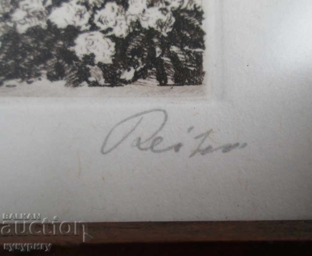 Delivery of Old Little German Painting Lithograph "Landscape from Germany" Delivery of Old Little German Painting Lithograph "Landscape from Germany"