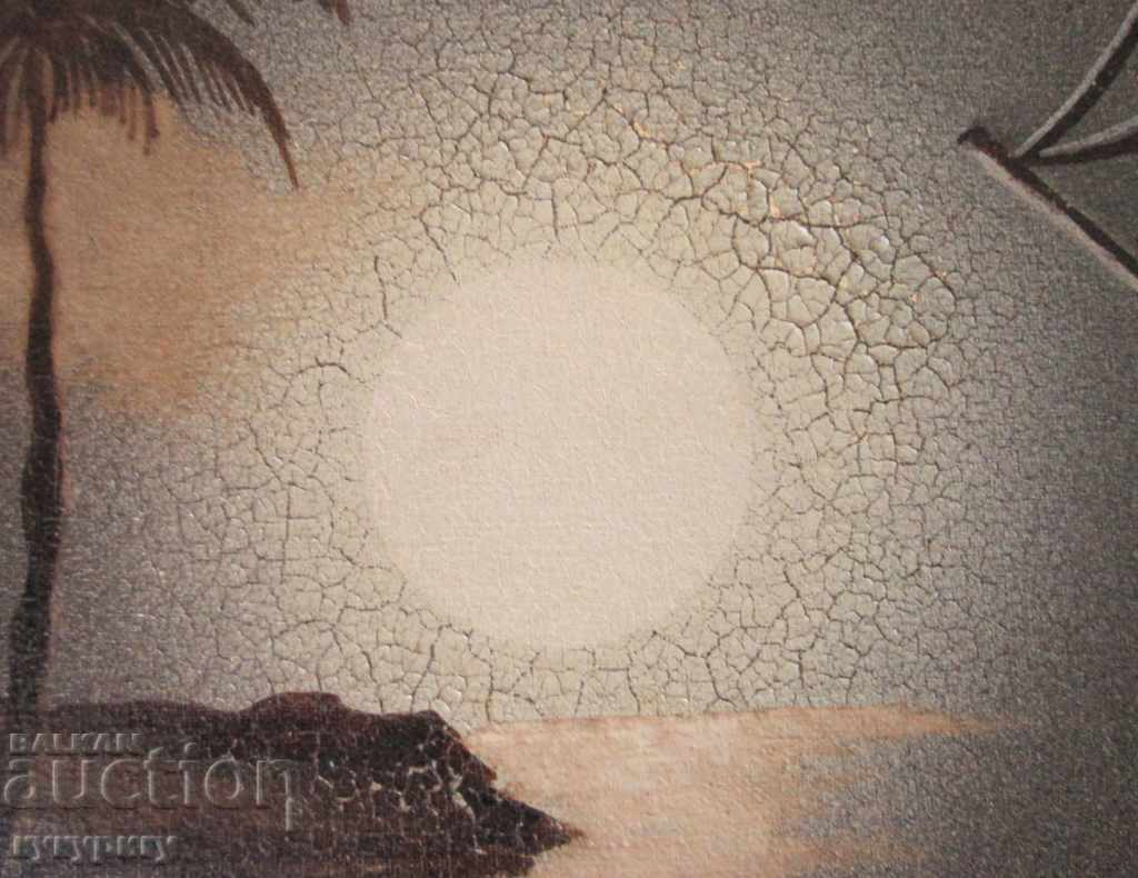 Auction Old painting Night Sea Landscape oil on canvas Auction Old painting Night Sea Landscape oil on canvas