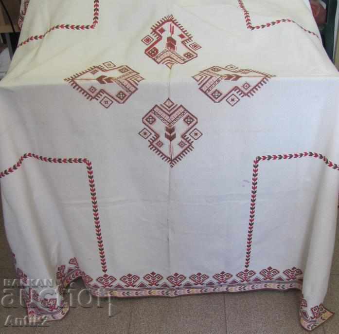 Old hand embroidery big tablecloth - 6 Old hand embroidery big tablecloth - 6