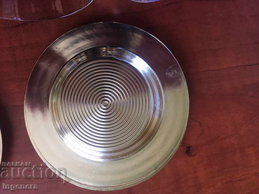 MUSHROOM MASK AND PLATE METAL - 4 pcs - 6 MUSHROOM MASK AND PLATE METAL - 4 pcs - 6