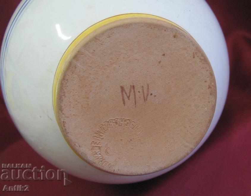 Old Majolica Vase Czechoslovakia - 5 Old Majolica Vase Czechoslovakia - 5