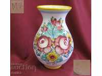 Old Majolica Vase Czechoslovakia